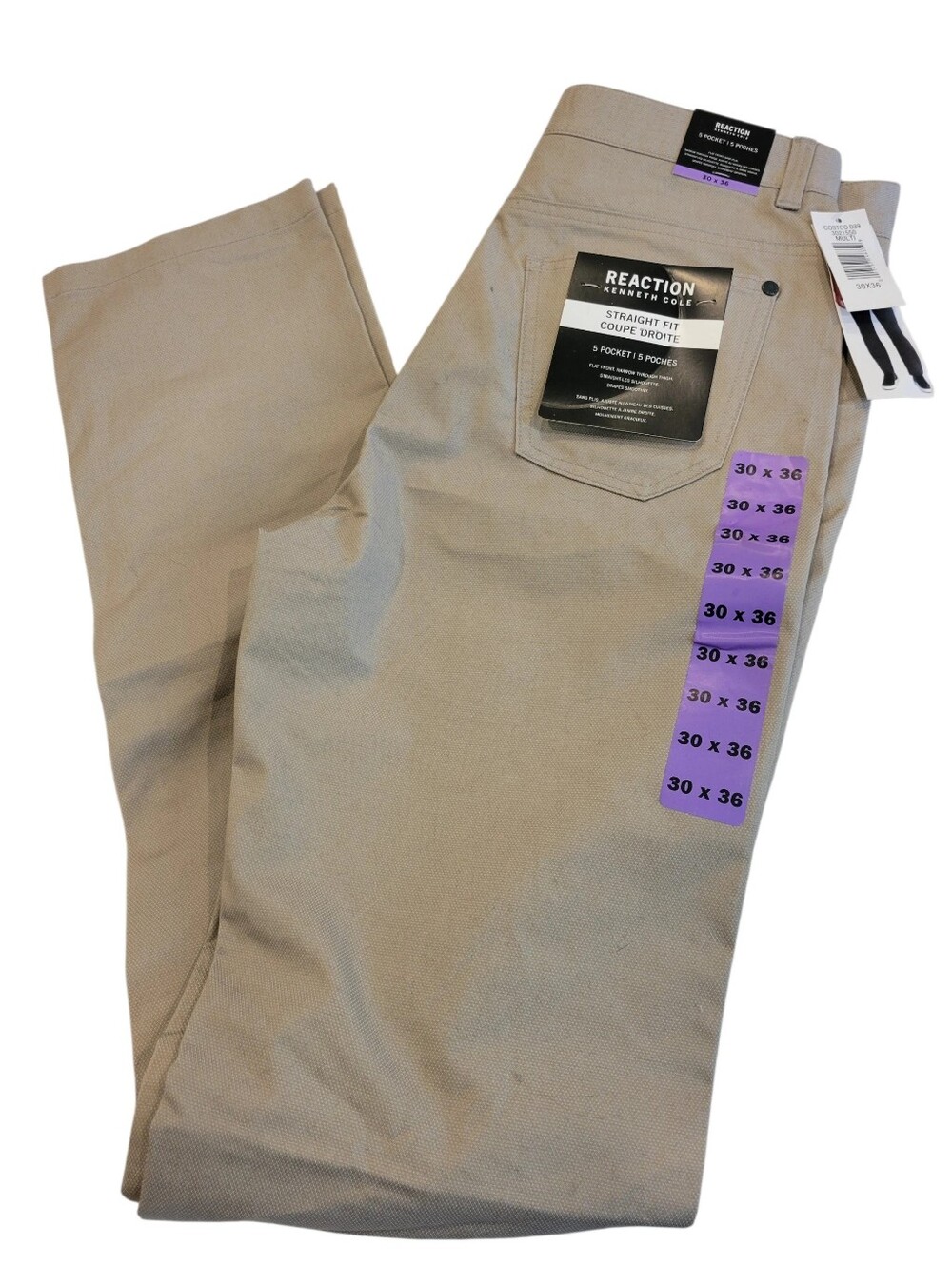 Kenneth Cole Mens Reactor Straight Fit Summer Weight Pants Jeans 30/36 NWT